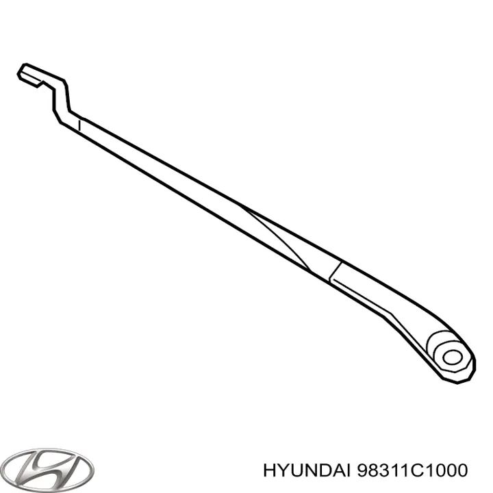 98311C1000 Hyundai/Kia Ричаг двірника