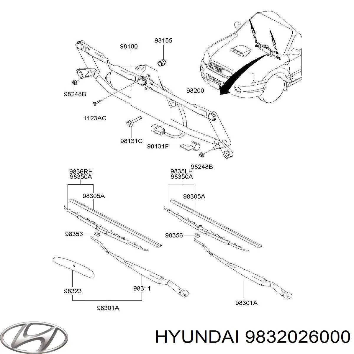 Купити 9832026000 Hyundai/Kia 