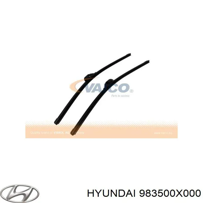Щітка-двірник лобового скла, водійська Hyundai/Kia 983500X000