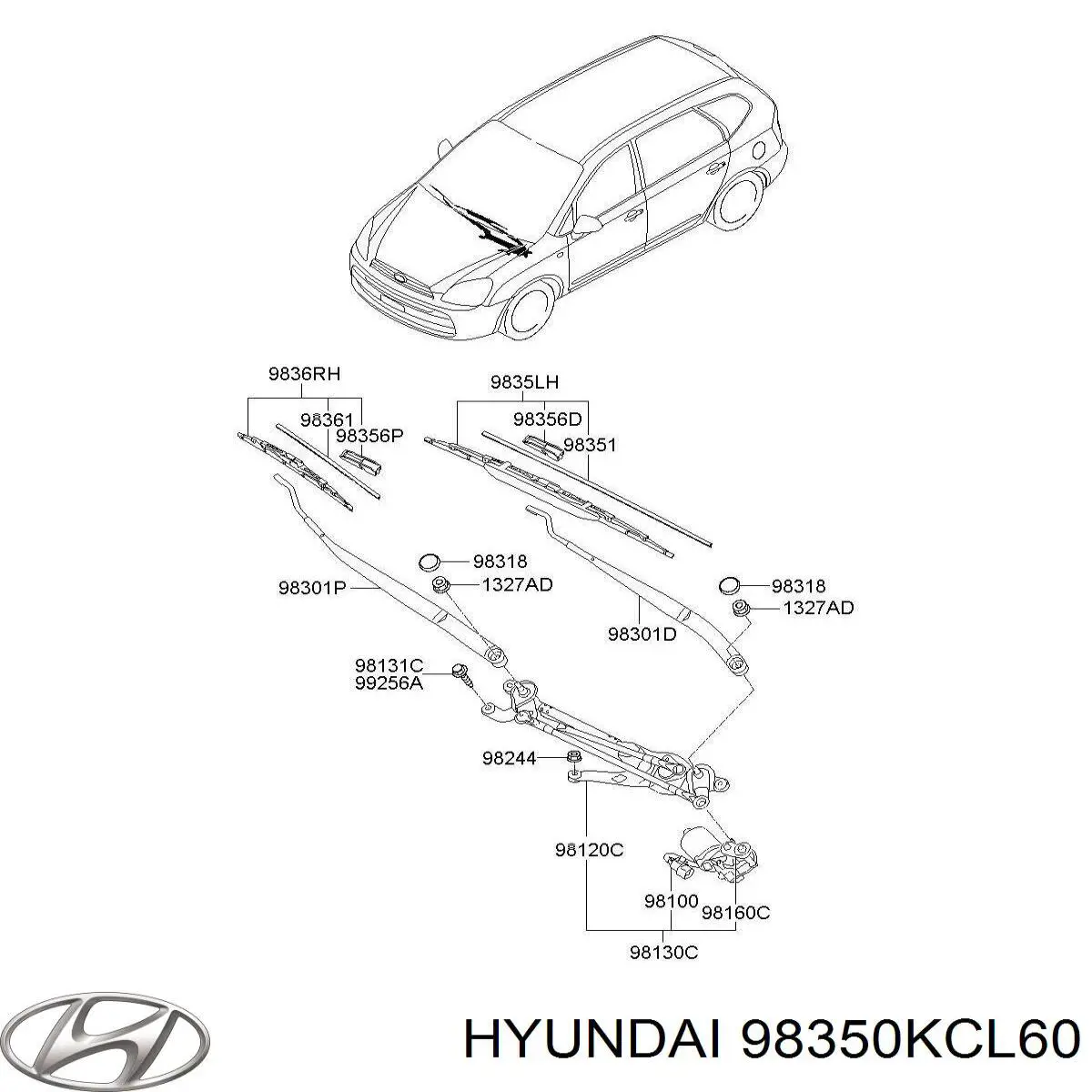 Купити 98350KCL60 Hyundai/Kia 
