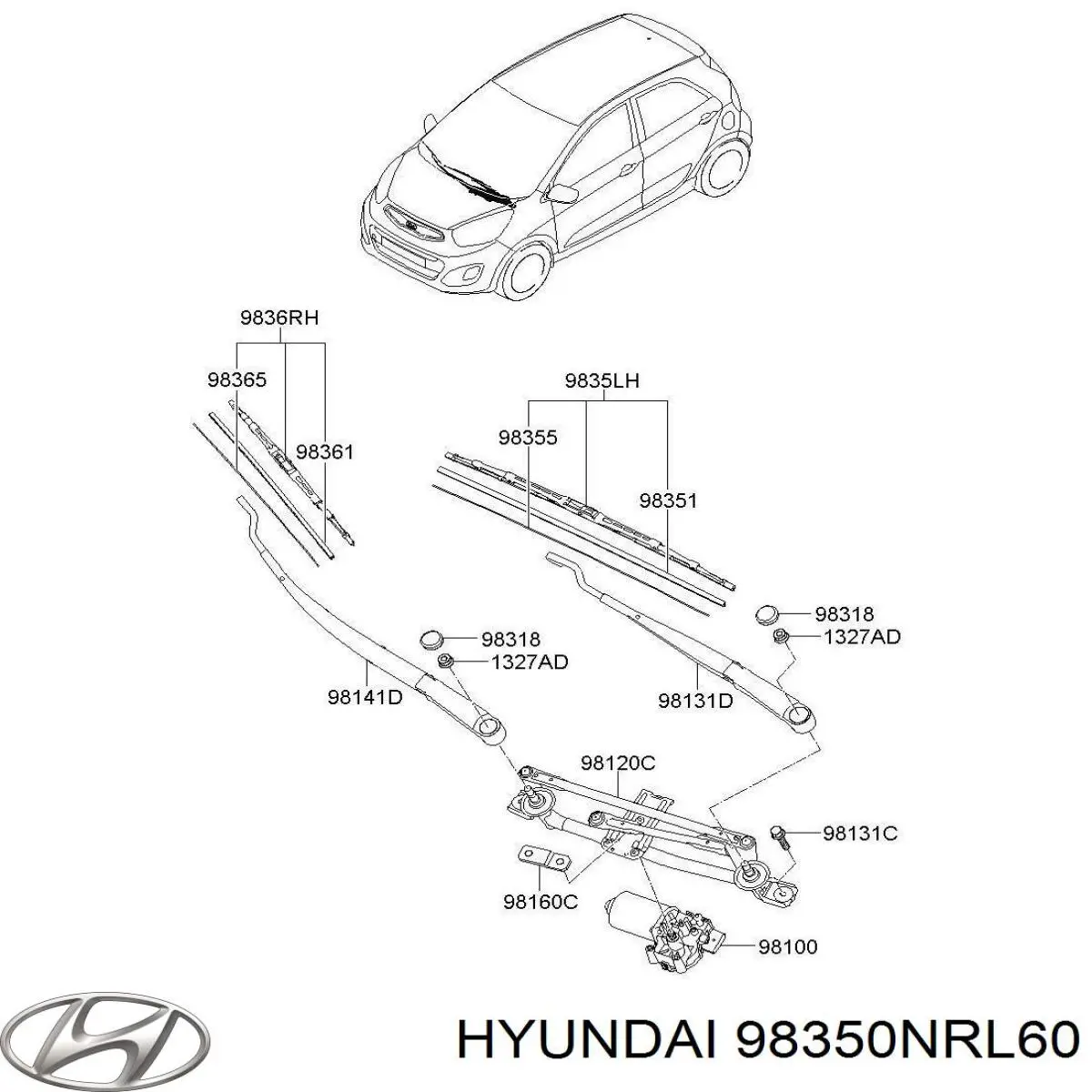 98350NRL60 Hyundai/Kia 