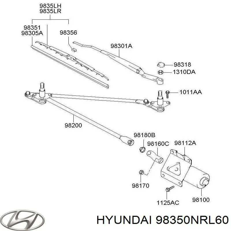  Hyundai/Kia 98350NRL60 ціна, від 18.03 USD