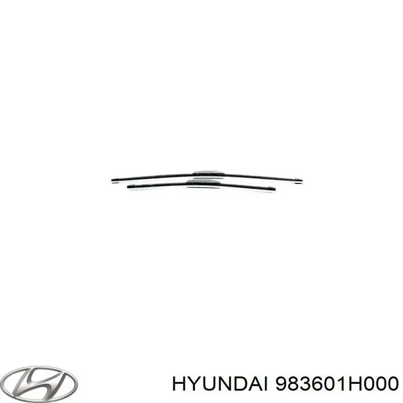 Щітка-двірник лобового скла, пасажирська 983601H000 Hyundai/Kia