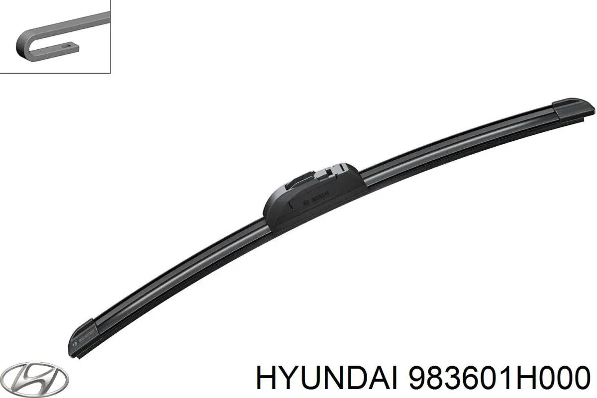 983601H000 Hyundai/Kia Щітка склоочисника лобового скла, пасажирська