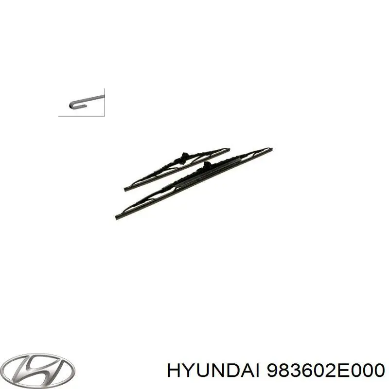 Щітка-двірник лобового скла, пасажирська Hyundai/Kia 983602E000 ціна, від 6.20 USD