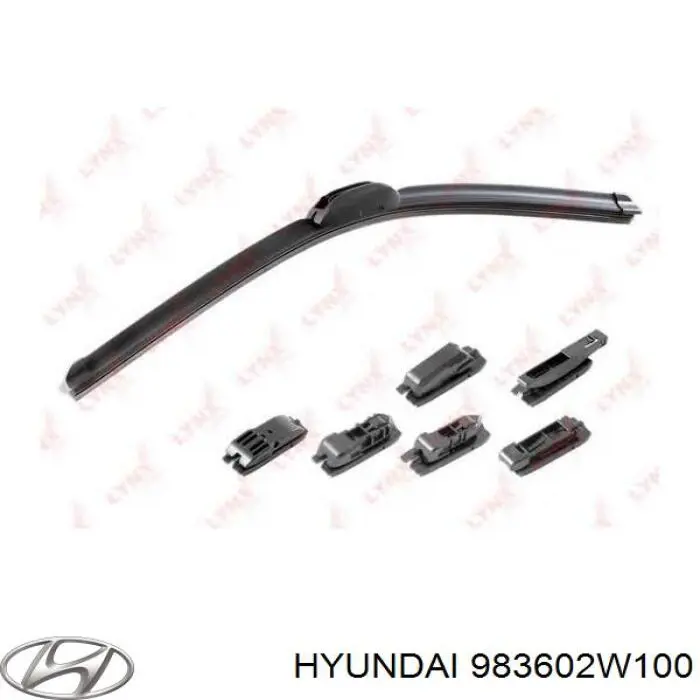 Щітка-двірник лобового скла, пасажирська Hyundai/Kia 983602W100 ціна, від 13.08 USD