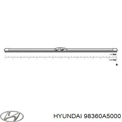 Купити 98360A5000 Hyundai/Kia Щітка-двірник лобового скла, пасажирська