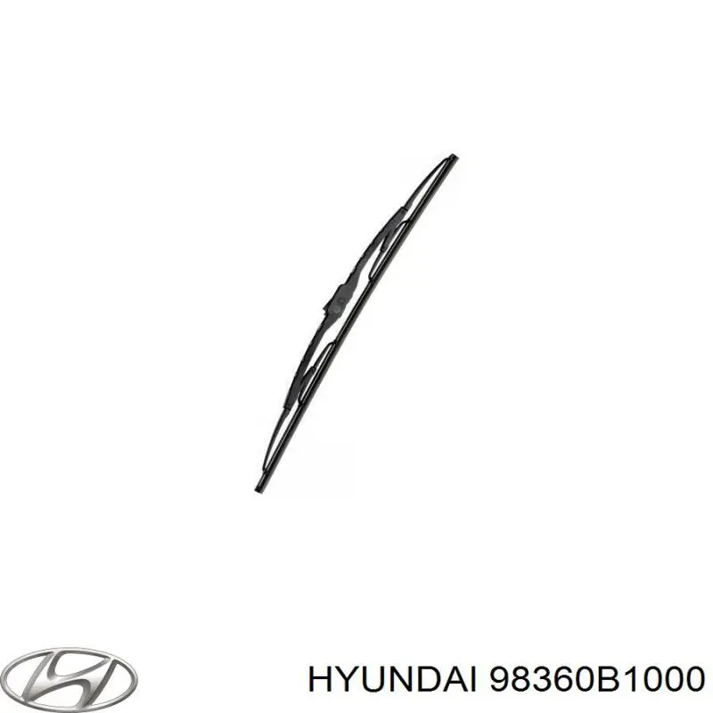 Щітка-двірник лобового скла, пасажирська Hyundai/Kia 98360B1000 ціна, від 10.86 USD