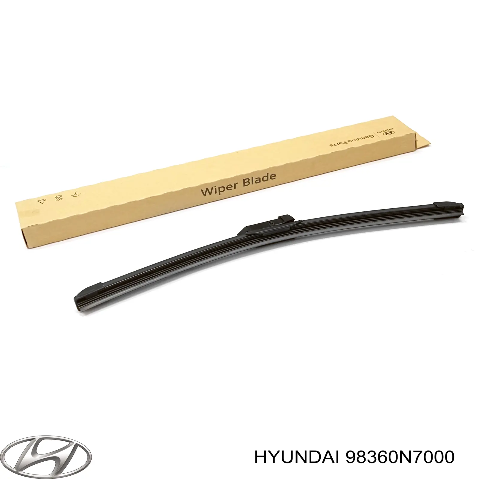 Щітка-двірник лобового скла, пасажирська Hyundai/Kia 98360N7000 ціна, від 37.62 USD