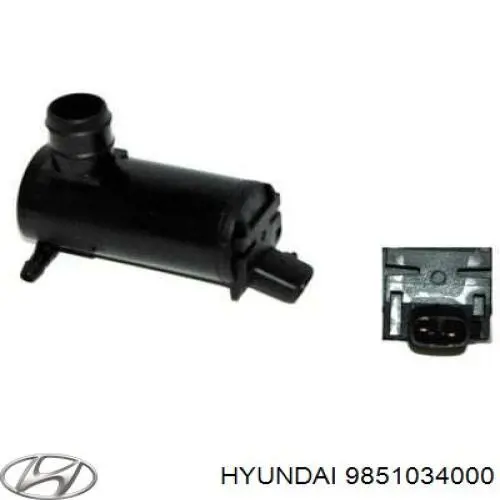 9851034000 Hyundai/Kia насос-двигун омивача скла, переднього