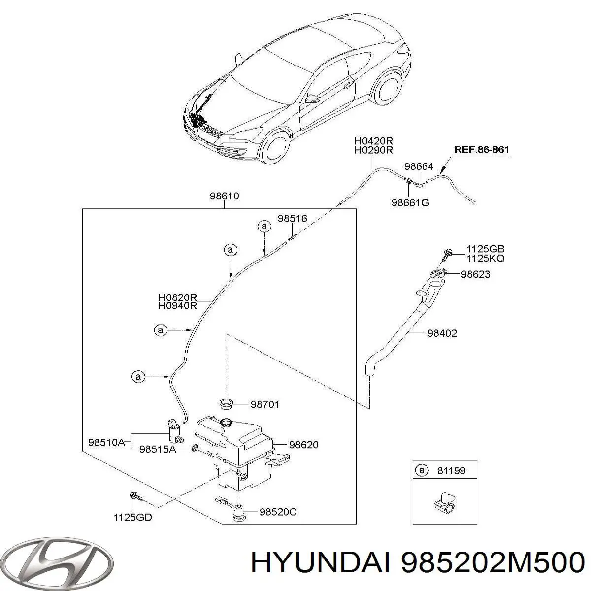 Датчик рівня бачка склоомивача Hyundai/Kia 985202M500 ціна, від 22.45 USD
