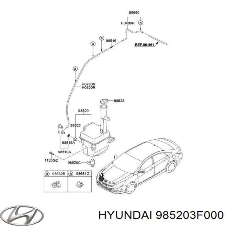 Датчик рівня бачка склоомивача Hyundai/Kia 985203F000 ціна, від 12.90 USD