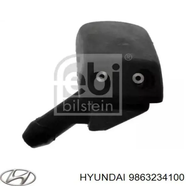 Сопло склоомивача вітрового скла на Hyundai Sonata IV EU4