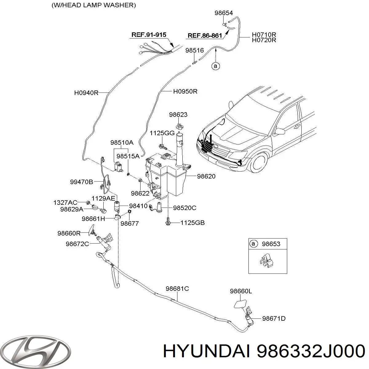  Hyundai/Kia 986332J000 ціна, від 96.52 USD