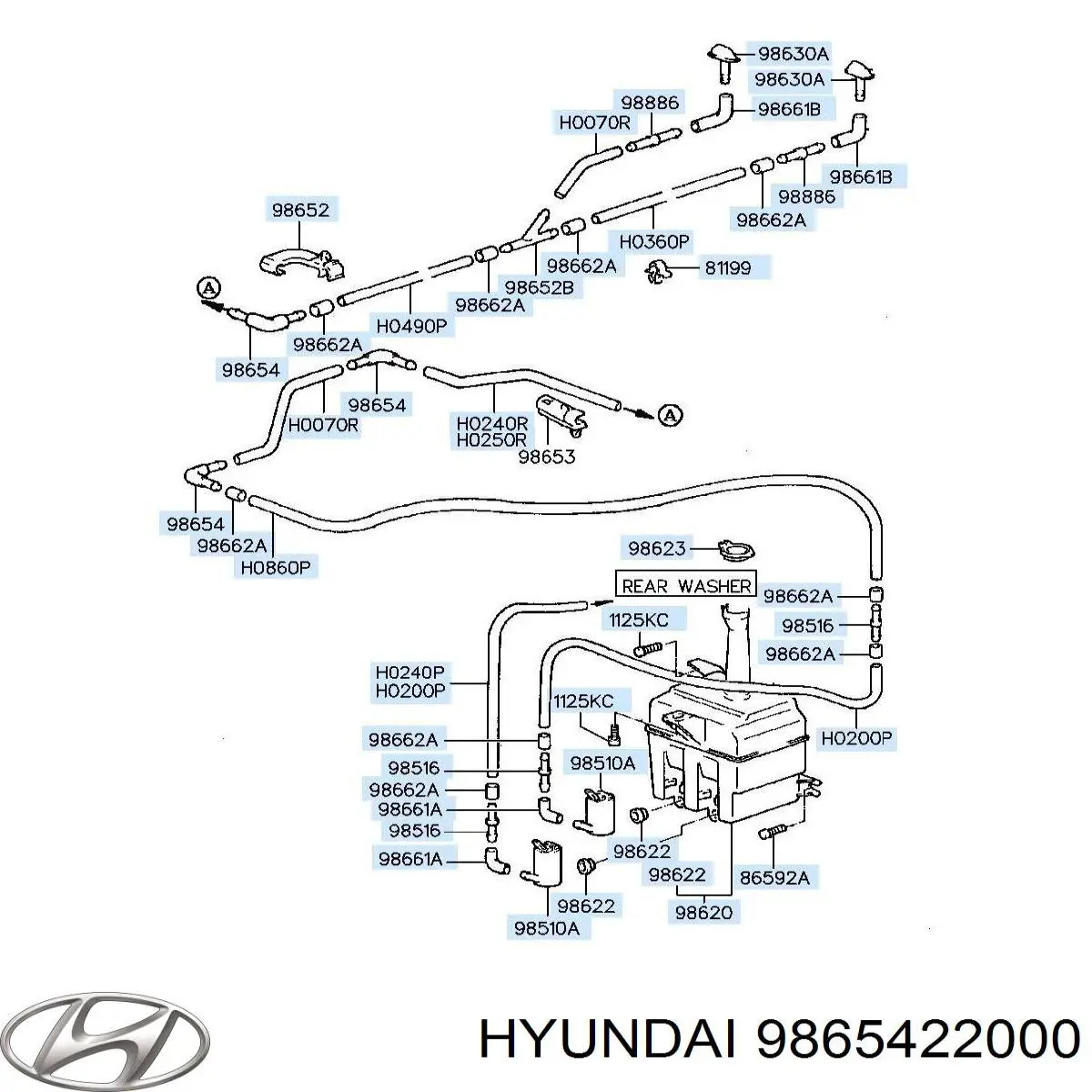  Hyundai/Kia 9865422000 ціна, від 1.27 USD