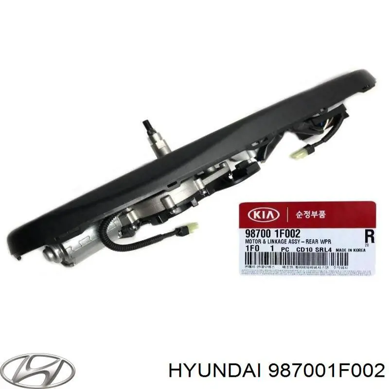 987001F002 Hyundai/Kia двигун склоочисника заднього скла