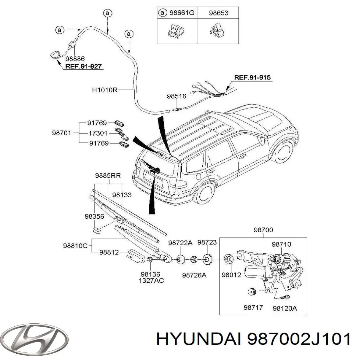  Hyundai/Kia 987002J101 ціна, від 26.78 USD