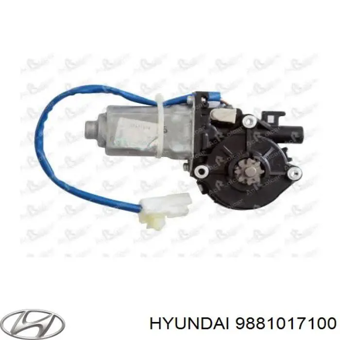 9881017100 Hyundai/Kia двигун склопідіймача двері передньої, лівої
