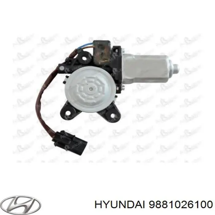 Купити 9881026100 Hyundai/Kia Двигун склопідіймача двері передньої, лівої