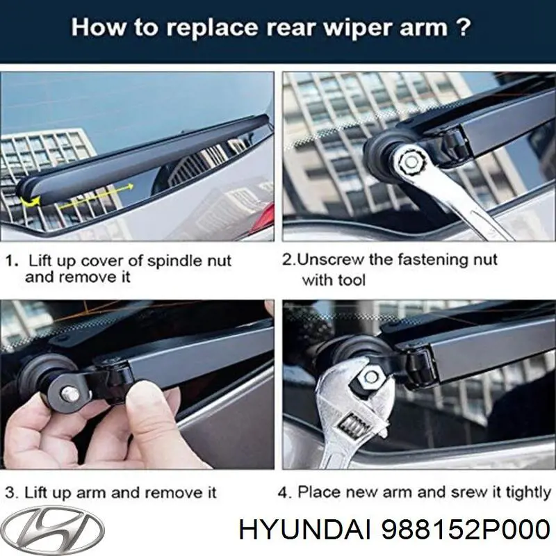 Купити 988152P000 Hyundai/Kia Важіль-поводок склоочисника заднього скла