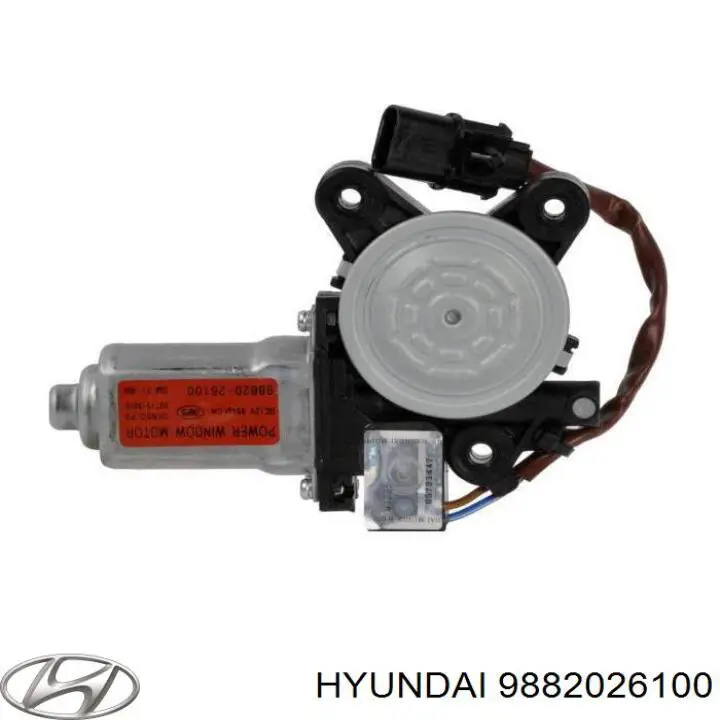 Купити 9882026100 Hyundai/Kia Двигун склопідіймача двері передньої, правої