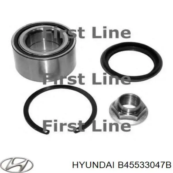 Підшипник задньої ступиці B45533047B Hyundai/Kia