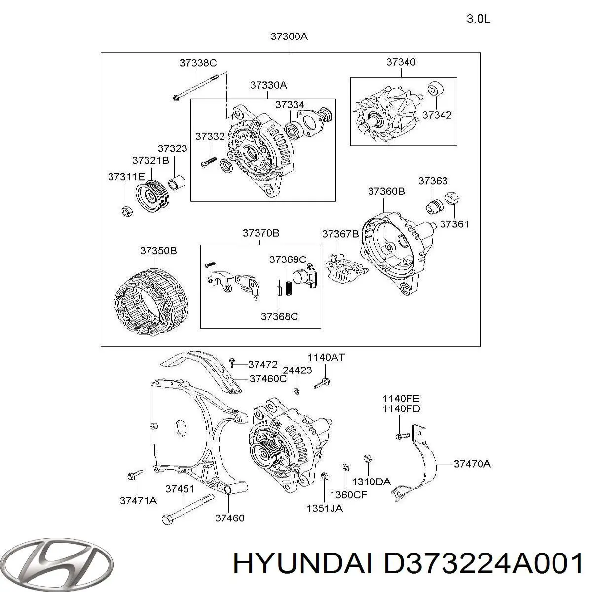 Інерційний шків Hyundai/Kia D373224A001 ціна, від 30.56 USD