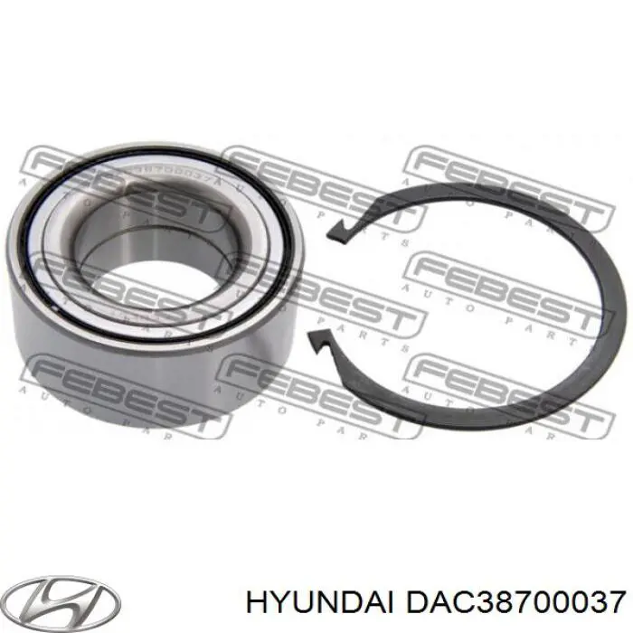 Підшипник маточини передньої DAC38700037 Hyundai/Kia