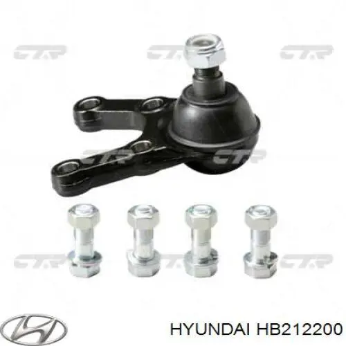 Кульова опора, нижня Hyundai/Kia HB212200 ціна, від 22.35 USD
