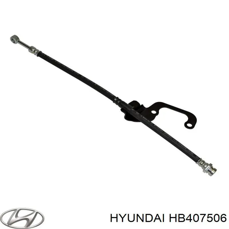 Шланг гальмівний передній, правий Hyundai/Kia HB407506 ціна, від 24.49 USD
