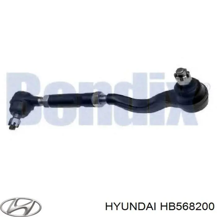 Тяга рульова в зборі, права HB568200 Hyundai/Kia