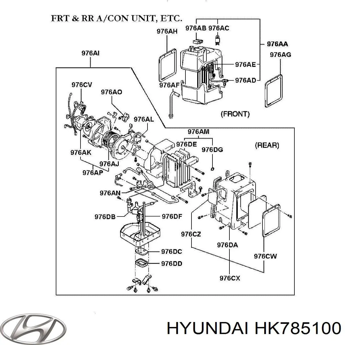 Моторчик заднього склоочисника HK785100 Hyundai/Kia