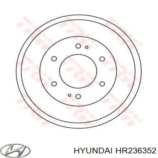 Барабан гальмівний задній Hyundai/Kia HR236352 ціна, від 64.54 USD