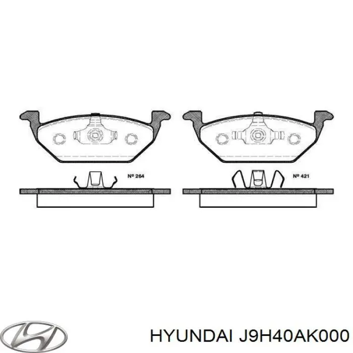  Hyundai/Kia J9H40AK000 ціна, від 38.89 USD
