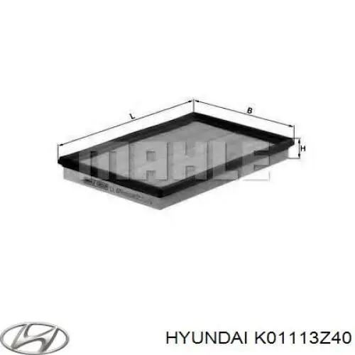 Елемент повітряного фільтра Hyundai/Kia K01113Z40 ціна, від 5.26 USD