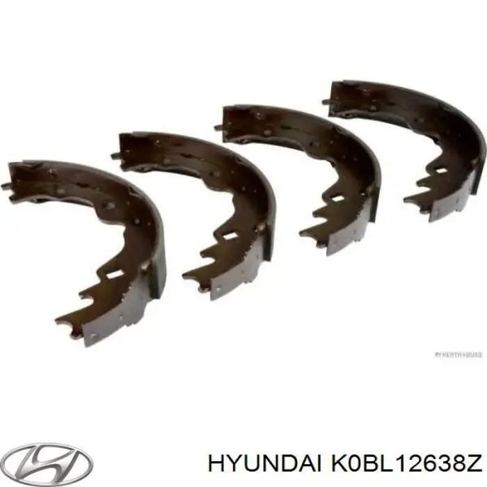Колодки гальмові задні, барабанні K0BL12638Z Hyundai/Kia