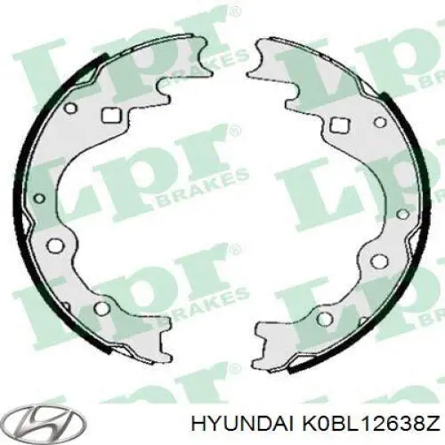 Купити K0BL12638Z Hyundai/Kia Колодки гальмові задні, барабанні
