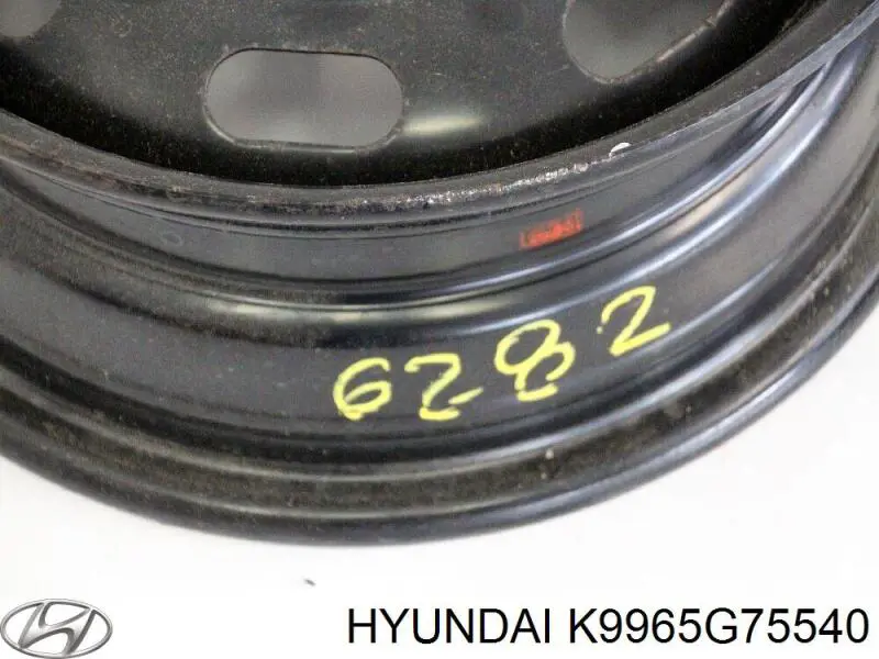 K9965G75540 Hyundai/Kia диск колісний стальний (штампований)