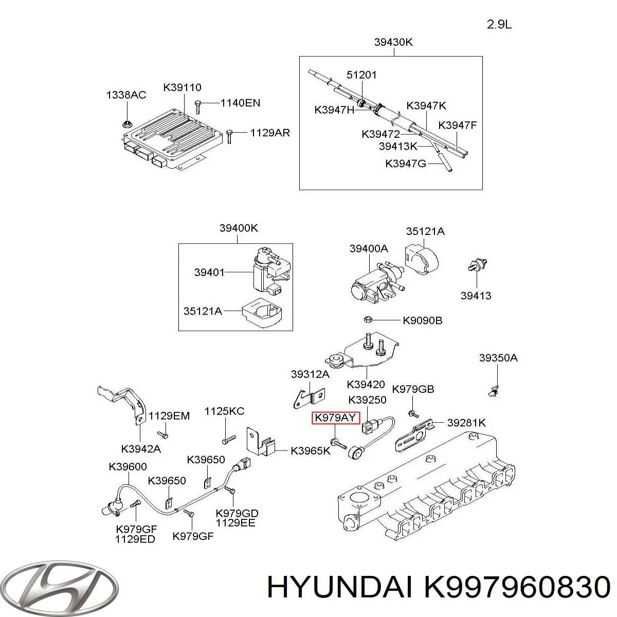 Купити K997960830 Hyundai/Kia 