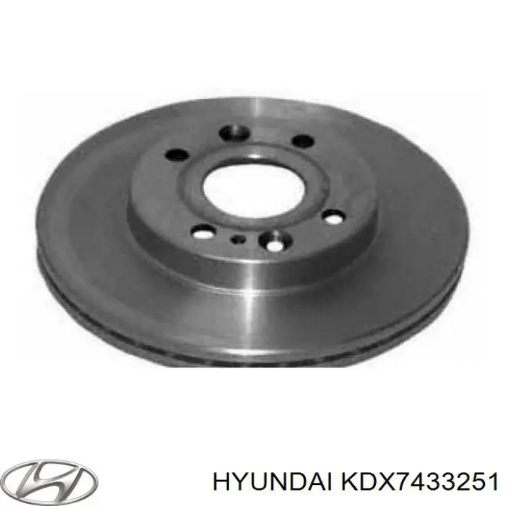 KDX7433251 Hyundai/Kia диск гальмівний передній