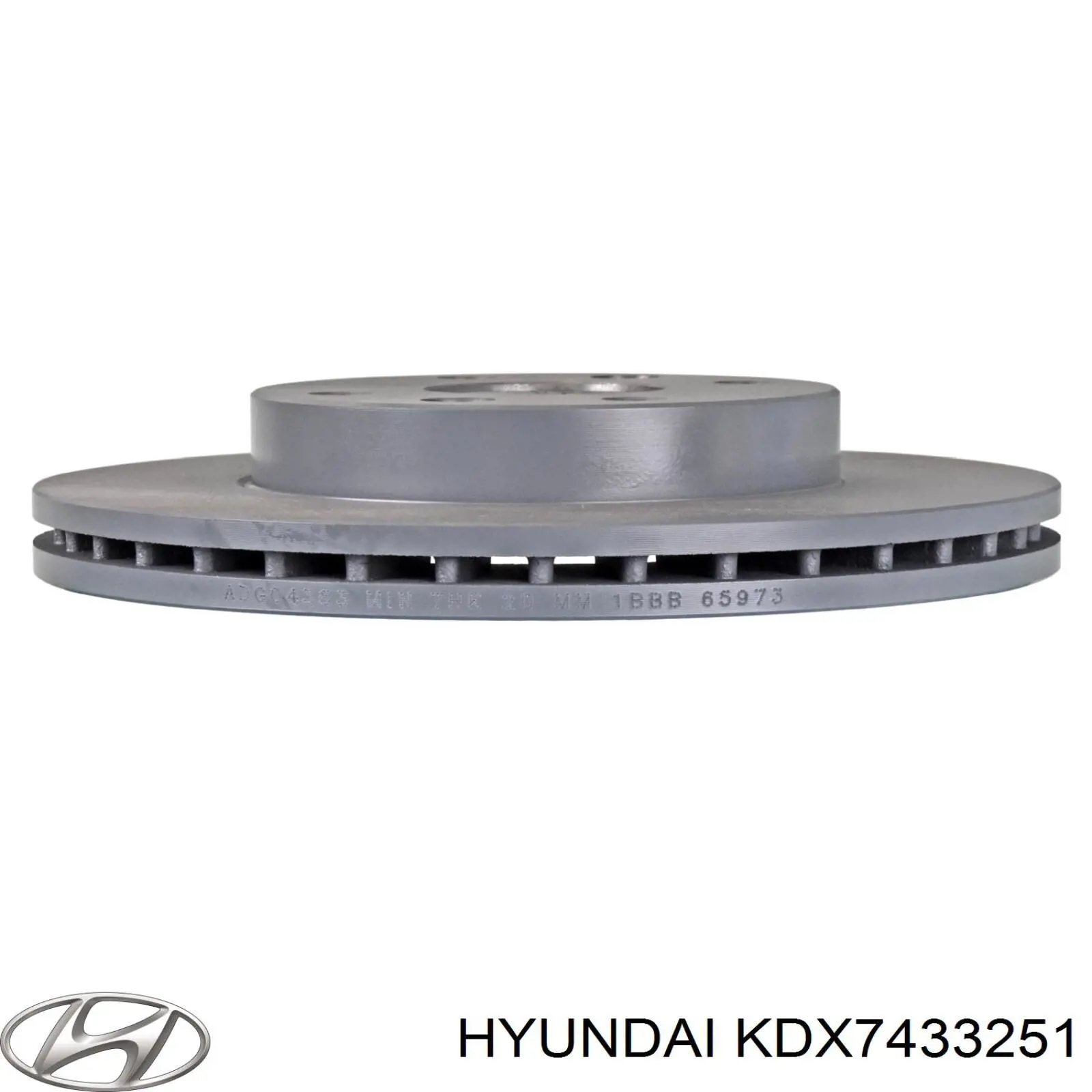 KDX7433251 Hyundai/Kia Гальмо дискове переднє