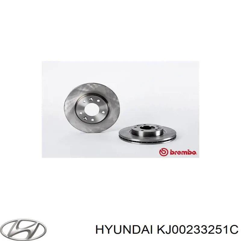 Диск переднього гальма Hyundai/Kia KJ00233251C ціна, від 33.19 USD