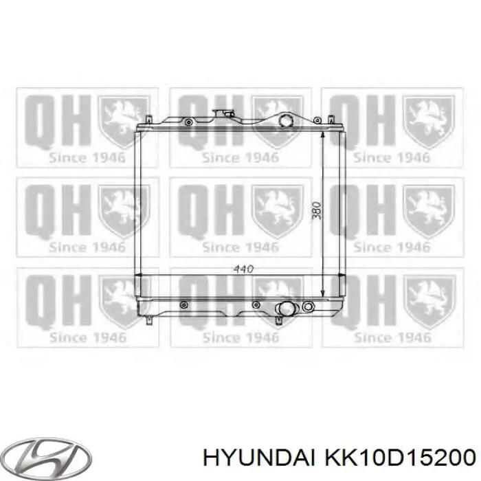 Радіатор основний Hyundai/Kia KK10D15200 ціна, від 43.98 USD