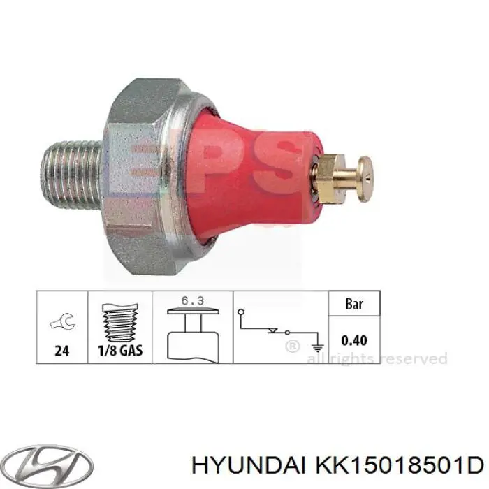 Купити KK15018501D Hyundai/Kia Датчик тиску масла