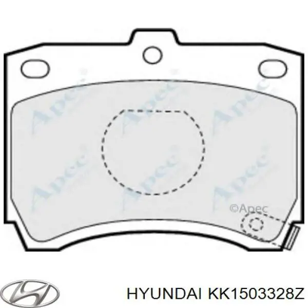 KK1503328Z Hyundai/Kia колодки гальмівні передні, дискові