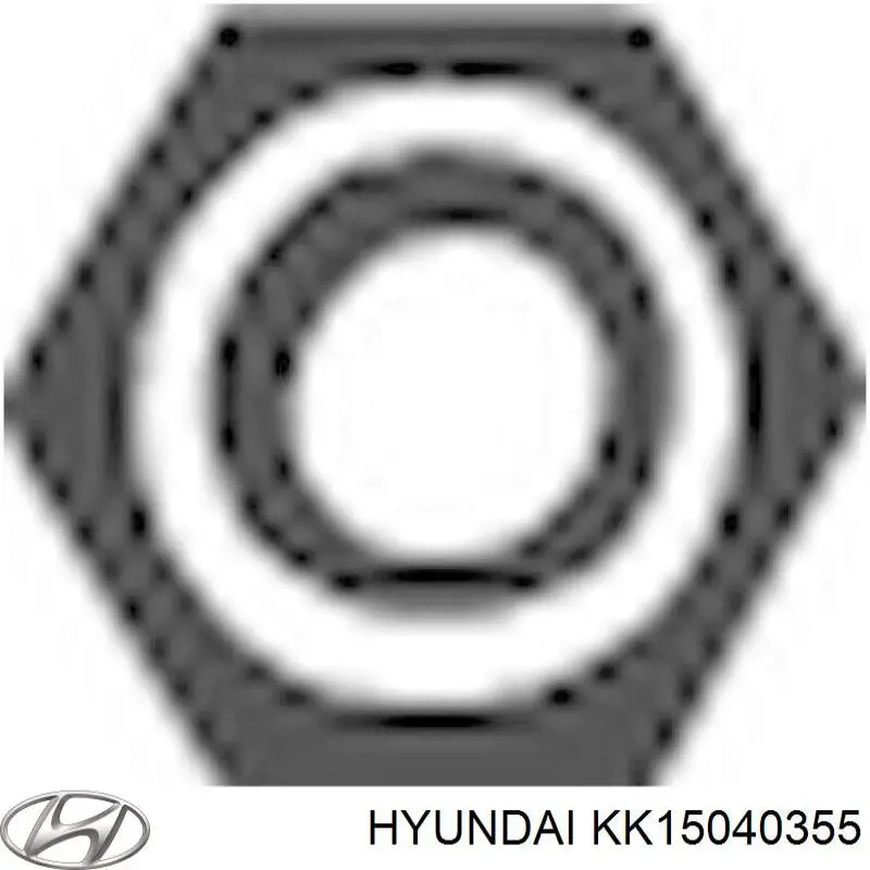 Гайка кріплення приймальної труби глушника (штанів) Hyundai/Kia KK15040355 ціна, від 2.23 USD