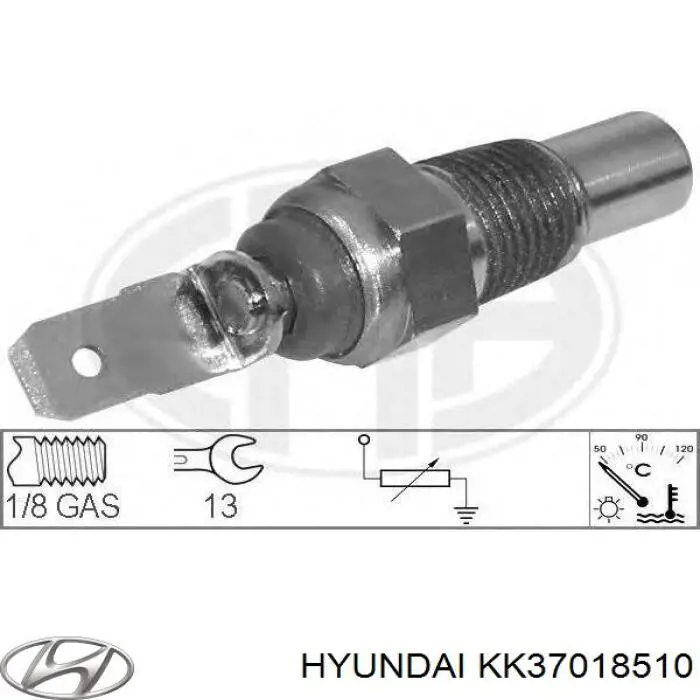 KK37018510 Hyundai/Kia датчик температури охолоджуючої рідини