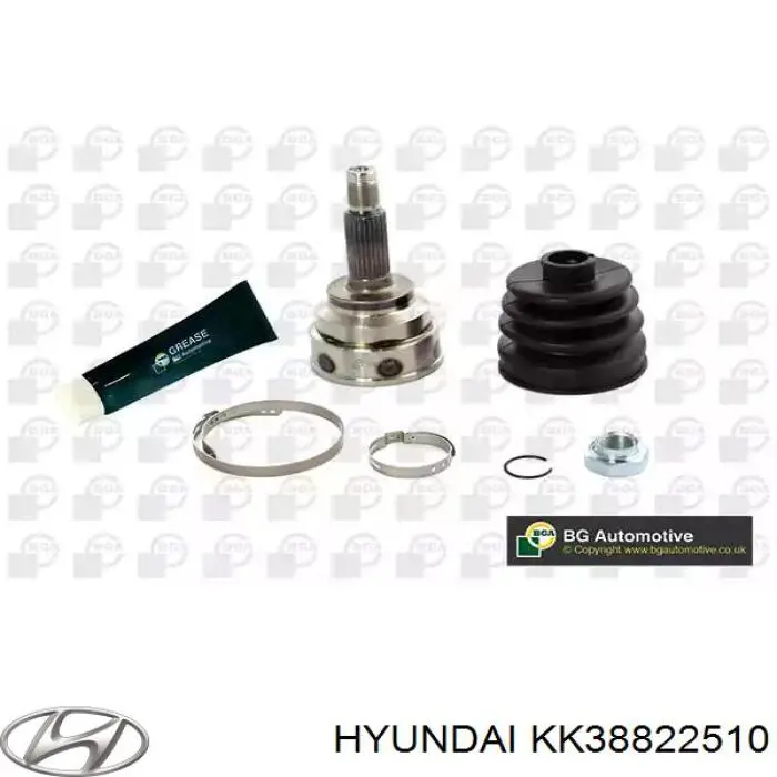 ШРУС зовнішній передній, правий Hyundai/Kia KK38822510 ціна, від 22.83 USD