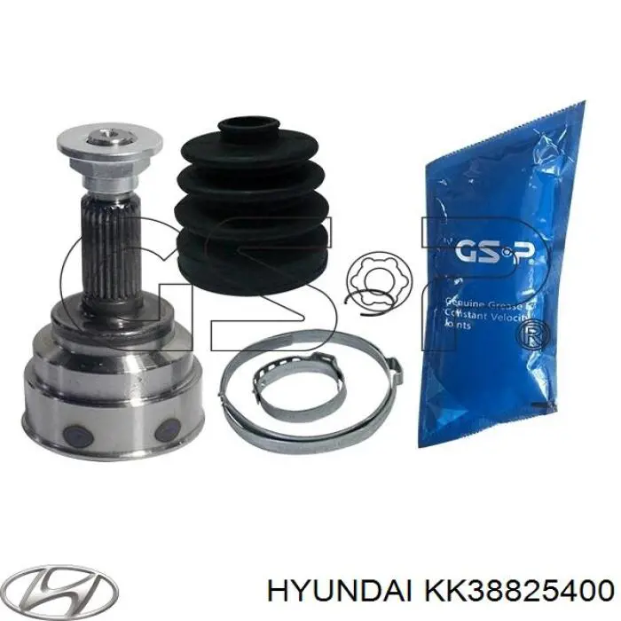 KK38825400A Hyundai/Kia піввісь (привід передня, права)