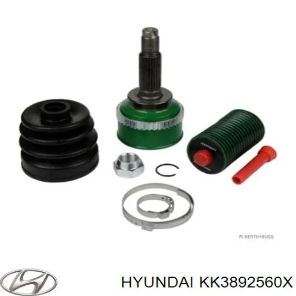KK3892560XA Hyundai/Kia піввісь (привід передня, ліва)